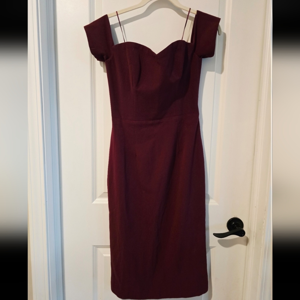Dress the Population Bailey Burgundy Dress